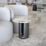 انجيلو طاولة جانبية بورسلان 50×50 سم  وودي