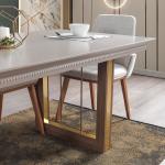 نيو انسي طاولة طعام بدون كراسي وودي