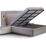 بونتي طقم غرفة نوم 7 قطع كريمي وودي