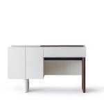 بونتي طقم غرفة نوم 7 قطع كريمي وودي