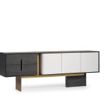 اترو كونسول مع مرآه وودي