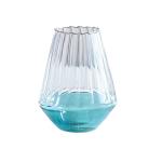 فازة زرقاء فاتح وودي