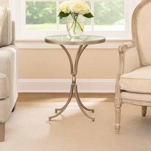 جلوريال طاولة خدمة بسطح زجاجي - زجاج-شفاف