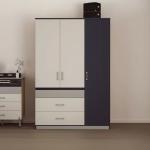 نيكساس خزانة ملابس رمادي 3 أبواب وودي