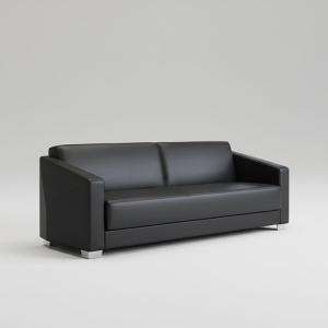 كيارا كنب مكتبي جلد ثلاثي وودي