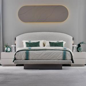 كشمير طقم غرفة نوم راقي كريمي 180×200 سم 7 قطع وودي