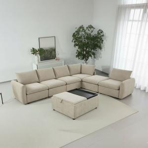 هزال طقم كنب زاوية بني وودي