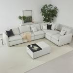 هزال طقم كنب زاوية رمادي وودي