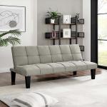 بيرل كنب سرير 3 مقاعد رمادي فاتح وودي