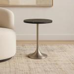 سويرف طاولة خدمة بسطح رخامي - رخام-أسود