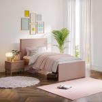 بونو سرير أطفال 120×200 سم زهري وودي