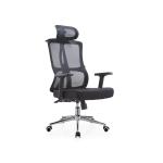 ألتيرا كرسي مكتب شبكي بمسند للرأس وودي