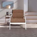 أكورسا كنب فردي بذراعين كريمي وودي