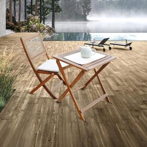 ويكر طاولة قهوة خارجية وودي