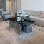 مارتل طاولة قهوة رخام 130*70 وودي