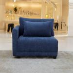 طقم كنب ليدز أزرق وودي