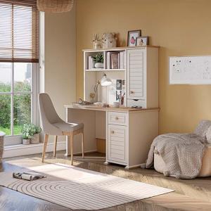 جولف مكتب مع رف بيج 127 سم وودي