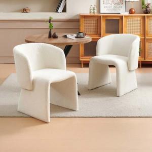 جولين كرسي أبيض وودي