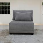 طقم كنب ليدز رمادي وودي