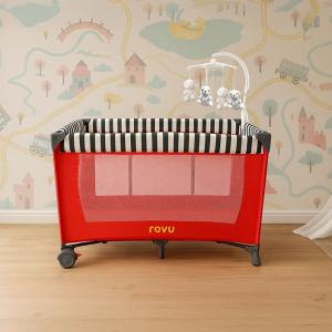 هابي زون محبس أطفال شبكي بعجلات وودي