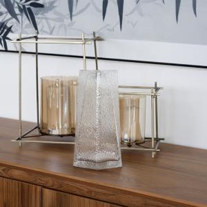 فازة ديكور زجاجية وودي