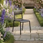 هيلين كرسي للمقاهي والحدائق - أسود CH1