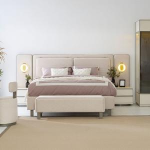 باموكليه طقم غرفة نوم 180×200 سم 8 قطع وودي