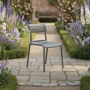 هيلين كرسي للمقاهي والحدائق - رصاصي CH1