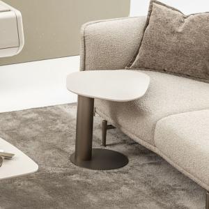 مونجي طاولة خدمة بقاعدة معدنية وودي