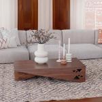 ديوان طاولة جلسة أرضية 60*120 سم بني وودي