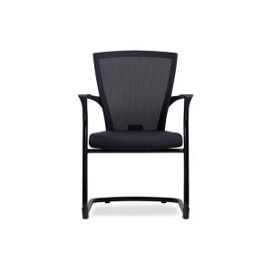 هايون كرسي زوار متعدد الألوان وودي - أسود