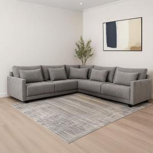 طقم كنب ليدز رمادي وودي