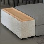 برندا طاولة جانبية وودي