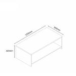 نيو نيرا طاولة قهوة 120 سم وودي