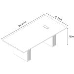 نورو طاولة اجتماع 240 سم  وودي