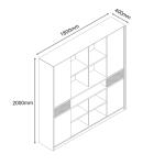 نورو مكتبة كتب 180 سم وودي