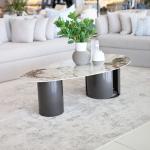 لينو طاولة شاي بورسلان 140 سم وودي