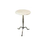 شايني طاولة خدمة بقاعدة معدنية وودي