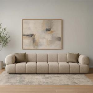 مدريد كنب 4 مقاعد 280 سم بني وودي