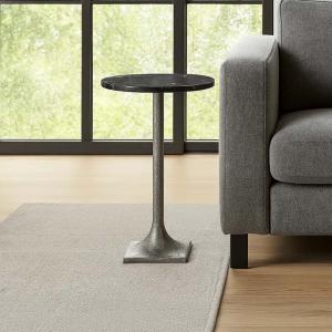 ليفي طاولة خدمة باللون النحاسي - رخام-أسود