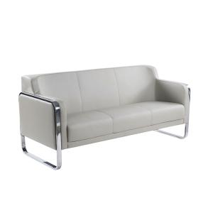 إكال كنب مكتبي ثلاثي رمادي وودي