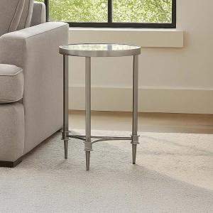 لويسا طاولة خدمة بقاعدة معدنية - زجاج شفاف