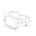 صوفيا كنب مكتبي فردي بيج وودي