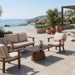 ويست براون طقم كنب خارجي 4 قطع