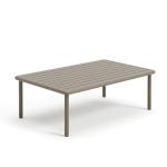 أطلس طاولة قهوة خارجية من معدن وودي