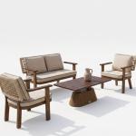 ويست براون طقم كنب خارجي 4 قطع