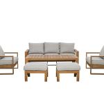 نيو هيڤن طقم كنب خارجي وودي