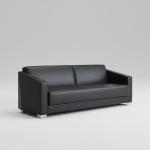 كيارا كنب مكتبي جلد ثلاثي وودي