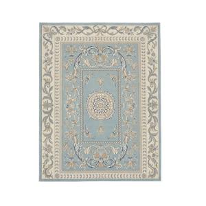 الترا رويال سجادة كلاسيكية سماوي فاخرة بزخارف بعدة قياسات