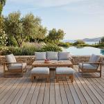 نيو هيڤن طقم كنب خارجي وودي